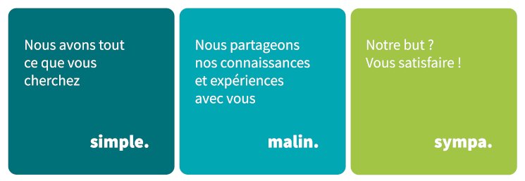 Simple. Malin. Sympa.