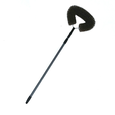 113149: Tête de loup en crin avec manche télescopique 2 x 75 cm