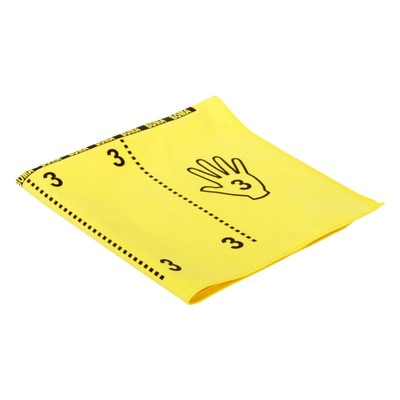 1334GE-P: Lavette microfibres Greenspeed Topswipe avec impression de la technique de pliage - 40 x 40 cm - JAUNE