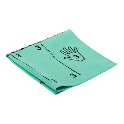 1334GR-P: Lavette microfibres Greenspeed Topswipe avec impression de la technique de pliage - 40 x 40 cm - VERT