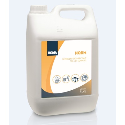300188: Norm - Détergent désinfectant sols et surfaces - 5 l (Ce produit est un produit biocide affecté au circuit restreint, FR: 77369, LUX: 139/24/L)