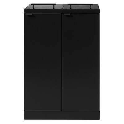 750440: Bomabin Select Bica - 2 x 65 l - NOIR - couvercle/couvercle