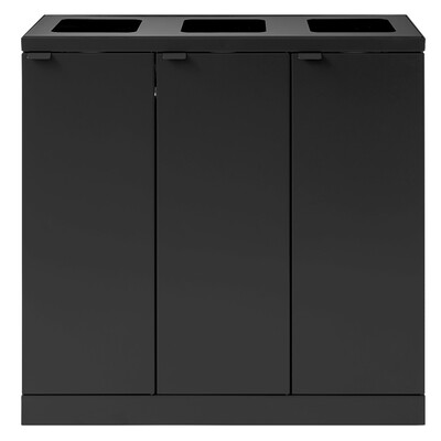 750482: Bomabin Select Bica - 3 x 65 l - NOIR - ouvert/ouvert/ouvert