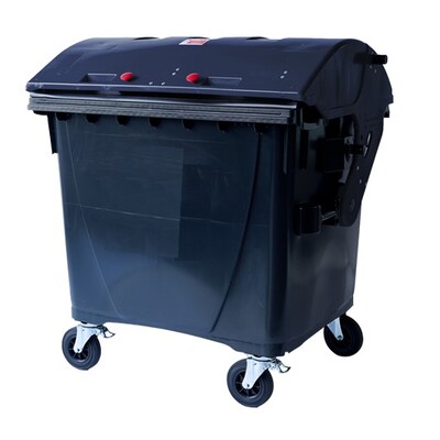 753265: Conteneur avec 4 roues - 1100 l - GRIS